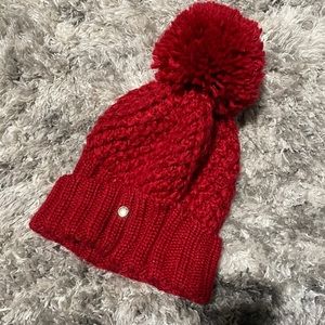 BCBG Red beanie